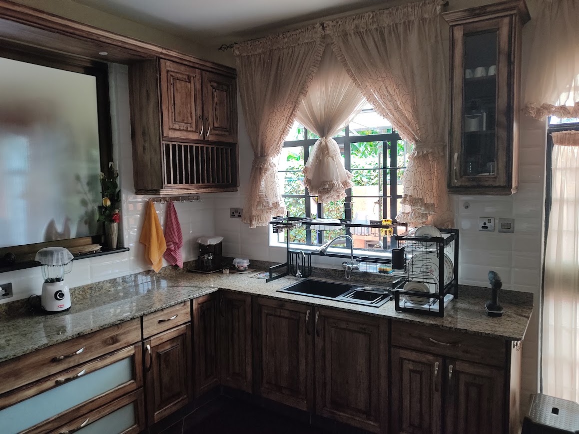 Solid timber kitchen by Caroline Kinoti project Kiambu Road